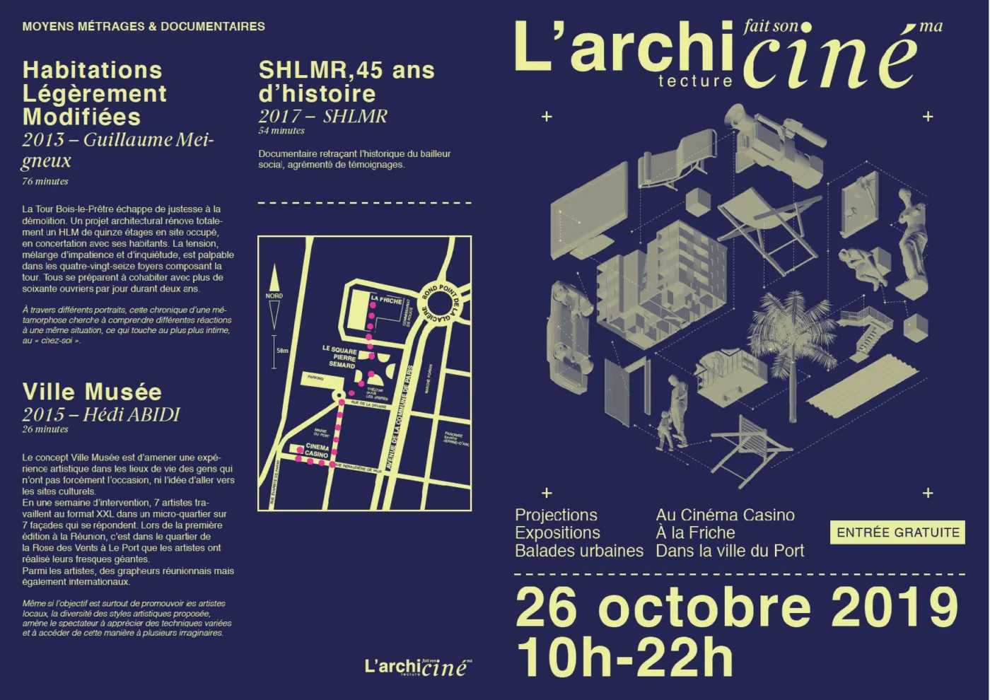 L’Architecture fait son cinéma le 26 octobre au Port