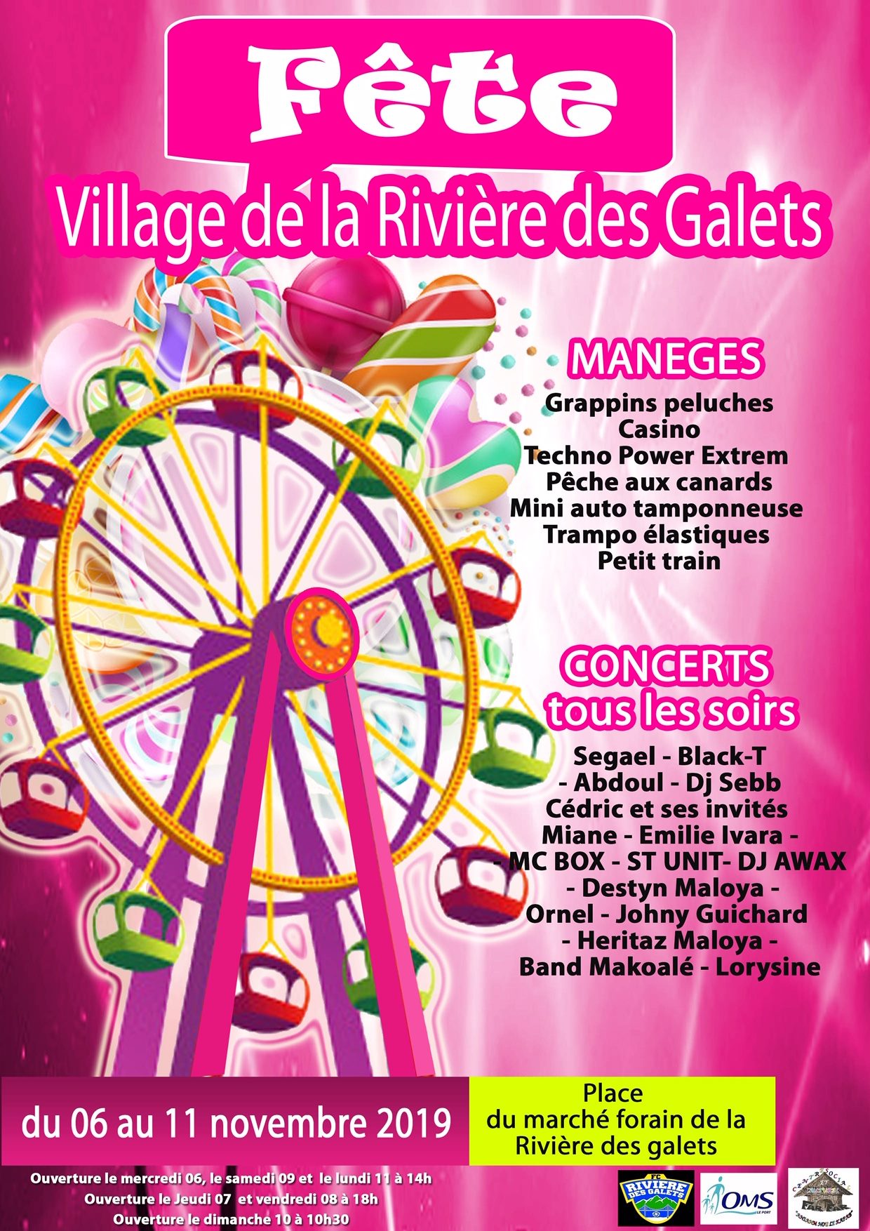 Fête du village de la Rivière des Galets