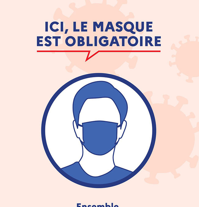 Port du masque obligatoire à la mairie