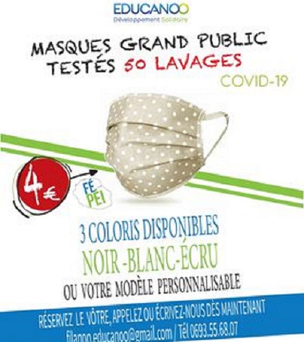 Masques grand public de l’atelier Filanoo