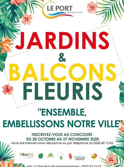 Formulaire d’inscription du concours jardins et balcons fleuris 2020