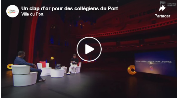 Un clap d’or pour des collégiens du Port