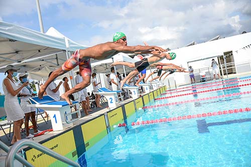 Début du meeting de natation de l’océan Indien