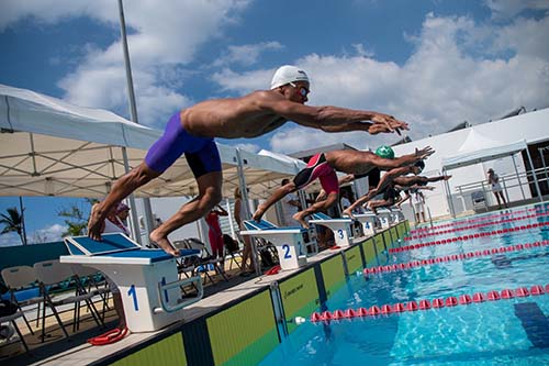 Meeting de natation : qualification au championnat de France