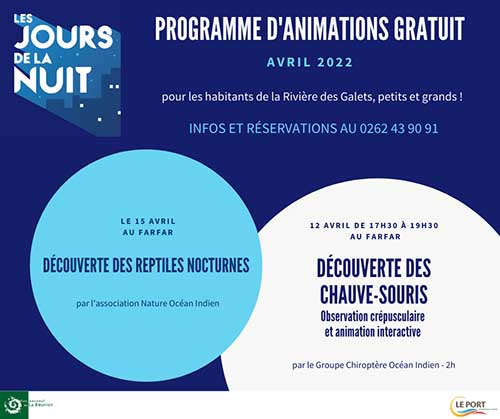 Animations gratuites à La Rivière des Galets