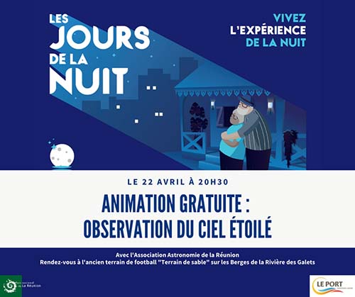Observation du ciel étoilé à la Rivière des Galets