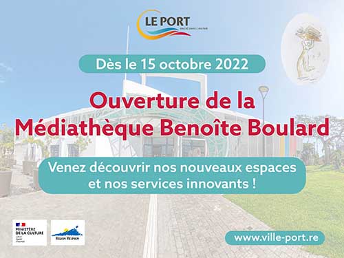 Ouverture de la médiathèque Benoite Boulard le 15 octobre