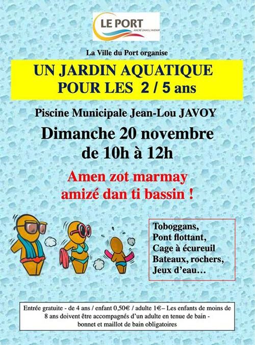 Jardin aquatique pour les enfants