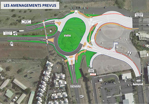 Travaux d’aménagement de l’entrée du port Est