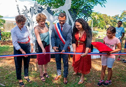 Signature de convention et installation d’une œuvre au Parc Boisé