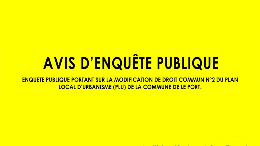 AVIS D’ENQUETE PUBLIQUE