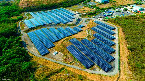 Inauguration de la centrale solaire de la Rivière des Galets