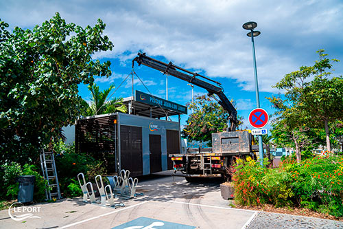 Mobilités douces : installation d’une box vélo à la piscine