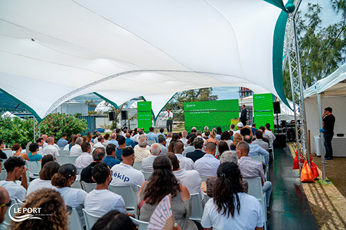 Inauguration de la centrale bioénergie de Port-Est