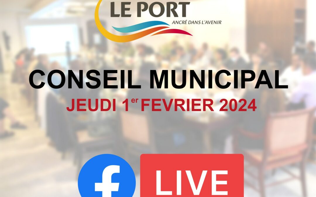 Suivez le conseil municipal en direct le 1er février