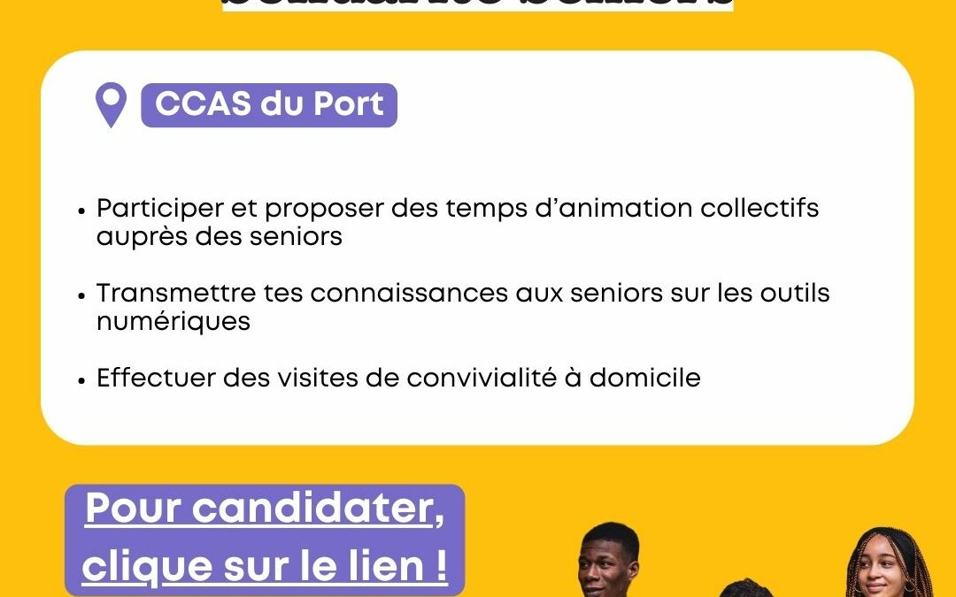 S’engager pour les seniors auprès du CCAS du Port