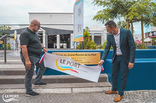 Inauguration des travaux de réaménagement du parvis du Grand Marché