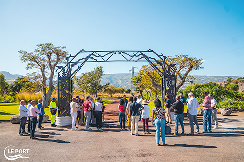 Visite des aménagements sur  les berges de la Rivière des Galets