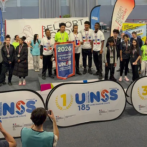 Nouveau titre de champion de France UNSS pour le collège L’Oasis !