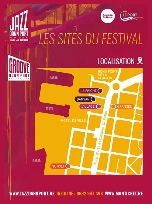 Jazz dann Port : les sites du festival