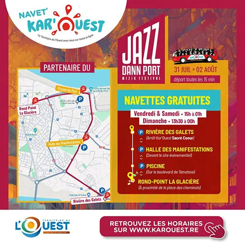 Des navettes gratuites pour Jazz dann Port