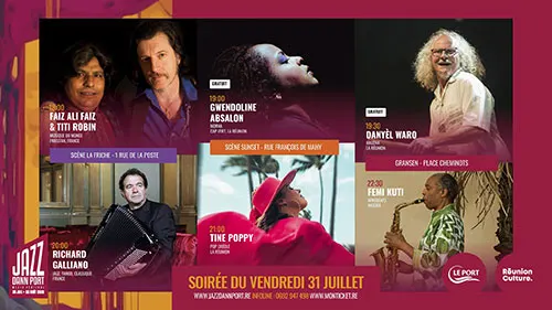 Jazz dann Port – le programme du vendredi 31 juillet