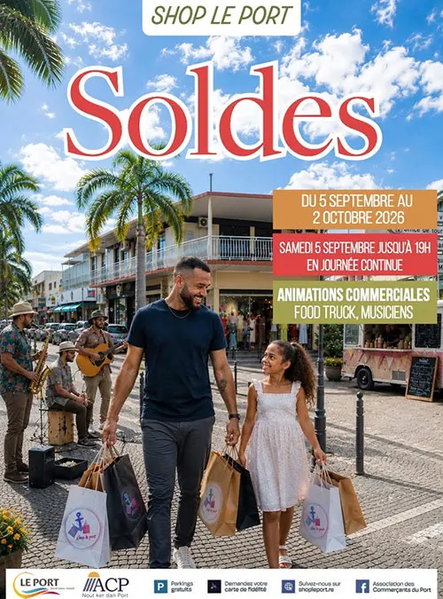 Les soldes débarquent au centre-ville du port