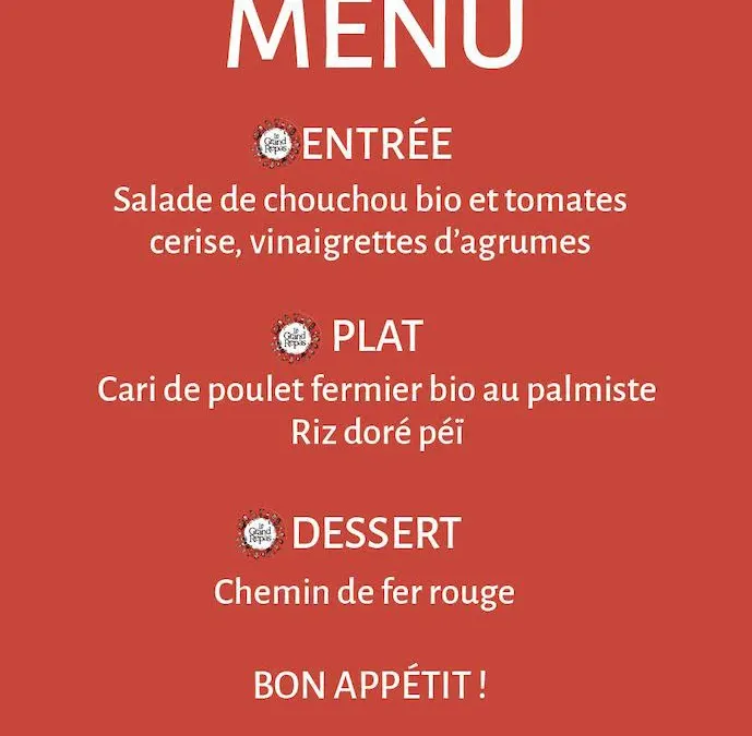 Découvrez le menu du Grand Repas 2026
